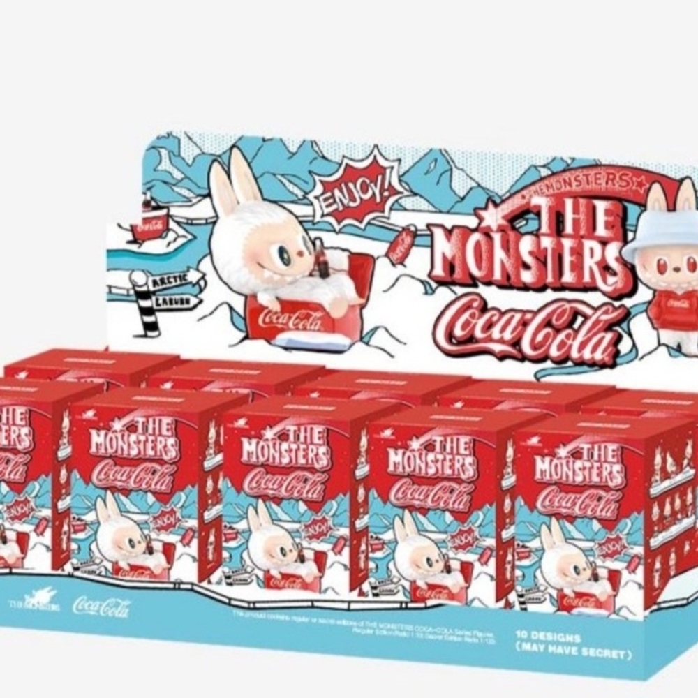 Coca-Cola Bunny Figurine Collection with Red Accents Blind Box 💯Authentic Popma
